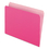 Pendaflex PFX152PIN Colored File Folders, Straight Tabs, Letter Size, Pink/Light Pink, 100/Box, Price/BX