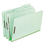 Pendaflex PFX17186 Pressboard Folders, 2 Fasteners, 2" Expansion, 1/3 Tab, Legal, Green, 25/box, Price/BX