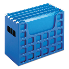 Pendaflex PFX23011 Decoflex Desktop File W/folders, Letter, Plastic, 12 1/4 X 6 X 9 1/2, Blue