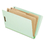 Pendaflex PFX23324 Pressboard End Tab Folders, Legal, 2 Dividers/6 Section, Pale Green, 10/box, Price/BX