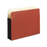 Pendaflex PFX35344 Watershed 5 1/4 Inch Expansion File Pockets, Straight Cut, Letter, Redrope