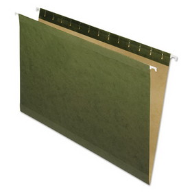Pendaflex PFX4153 Reinforced Hanging File Folders, Legal Size, Straight Tabs, Standard Green, 25/Box