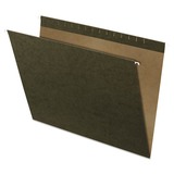 Pendaflex PFX4158 X-Ray Hanging File Folders, No Tabs, Standard Green, 25/box