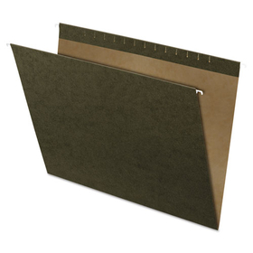 Pendaflex PFX4158 Reinforced Hanging File Folders, Large Format, Standard Green, 25/Box