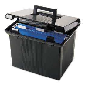Pendaflex PFX41742 Portafile File Storage Box, Letter, Plastic, 11 X 14 X 11-1/8, Black