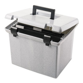 Pendaflex PFX41747 Portafile File Storage Box, Letter, Plastic, 13 7/8 X 14 X 11 1/8, Granite