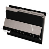 Pendaflex PFX421013BLA Interior File Folders, 1/3 Cut Top Tab, Letter, Black 100/box