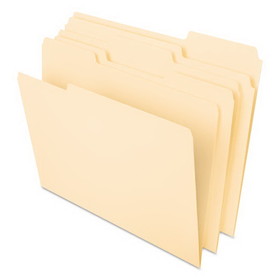 Pendaflex PFX421013 Interior File Folders, 1/3-Cut Tabs: Assorted, Letter Size, Manila, 100/Box