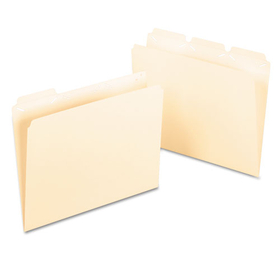 Pendaflex PFX42336 Ready-Tab Reinforced File Folders, 1/3-Cut Tabs: Assorted, Letter Size, Manila, 50/Pack