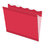 Pendaflex PFX42623 Colored Reinforced Hanging Folders, 1/5 Tab, Letter, Red, 25/box, Price/BX