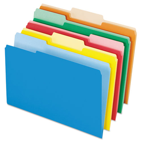 Pendaflex PFX435013ASST Interior File Folders, 1/3-Cut Tabs: Assorted, Legal Size, Assorted Colors, 100/Box