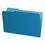 Pendaflex PFX435013BLU Interior File Folders, 1/3 Cut Top Tab, Legal, Blue, 100/box, Price/BX