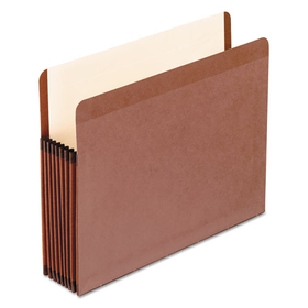 Pendaflex PFX45302 Premium Reinforced Expanding File Pockets, Straight Cut, 1 Pocket, Letter, Brown
