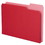 Pendaflex 54454 Double Stuff File Folders, 1/3-Cut Tabs, Letter Size, Red, 50/Pack, Price/PK