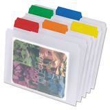 Pendaflex PFX55702 Easyview Poly File Folders, 1/3 Cut Top Tab, Letter, Clear, 25/box