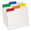 Pendaflex PFX55702 Poly File Folders, 1/3-Cut Tabs: Assorted, Letter Size, Clear, 25/Box, Price/BX