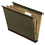 Pendaflex PFX59253 Surehook Reinforced Hanging Folder, 1 Divider, Letter, 1/5 Tab, Green, 10/box, Price/BX