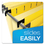 Pendaflex PFX615215YEL SureHook Hanging Folders, Letter Size, 1/5-Cut Tabs, Yellow, 20/Box, Price/BX