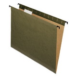 Pendaflex PFX615215 SureHook Hanging Folders, Letter Size, 1/5-Cut Tabs, Standard Green, 20/Box