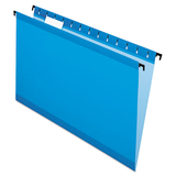 Pendaflex PFX615315BLU Poly Laminate Hanging Folders, Legal, 1/5 Tab, Blue, 20/box