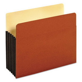 Pendaflex 63274 File Pocket w/ Tyvek, 5.25" Expansion, Letter Size, Redrope, 10/Box