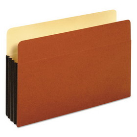 Pendaflex PFX64264 File Pocket with Tyvek, 3.5" Expansion, Legal Size, Redrope, 10/Box