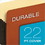 Pendaflex 64264 File Pocket w/ Tyvek, 3.5" Expansion, Legal Size, Redrope, 10/Box, Price/BX