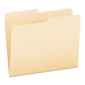 Pendaflex PFX75212 Manila File Folders, 1/2-Cut Tabs: Assorted, Letter Size, 0.75" Expansion, Manila, 100/Box