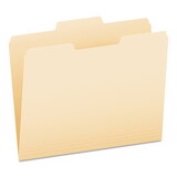 Pendaflex PFX752132 File Folders, 1/3 Cut, Second Position, Top Tab, Letter, Manila, 100/box