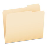 Pendaflex PFX752133 File Folders, 1/3 Cut, Third Position, Top Tab, Letter, Manila, 100/box