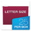 Pendaflex PFX81613 Essentials Colored Hanging Folders, 1/5 Tab, Letter, Burgundy, 25/box, Price/BX