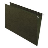 Pendaflex PFX81620 Essentials Colored Hanging Folders, Untabbed, Legal, Standard Green, 25/box