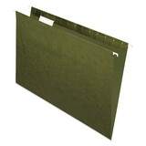 Pendaflex PFX81622 Essentials Colored Hanging Folders, 1/5 Tab, Legal, Standard Green, 25/box
