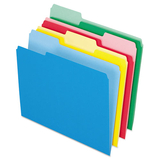 Pendaflex PFX82300 Colored File Folders, 1/3 Cut Top Tab, Letter, Assorted Colors, 24/pack
