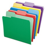 Pendaflex PFX84370 File Folders With Erasable Tabs, 1/3 Cut Top Tab, Letter, Assorted, 30/pack