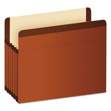 Pendaflex PFX85565 Premium Reinforced Expanding File Pockets, Straight Cut, 1 Pocket, Legal, Brown