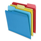 Pendaflex PFX86219 Poly Reinforced File Folder, 1/3-Cut Tabs: Assorted, Letter Size, Assorted Colors, 100/Pack