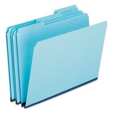 Pendaflex PFX9300T13 Pressboard Expanding File Folders, 1/3 Cut Top Tab, Legal, Blue, 25/box