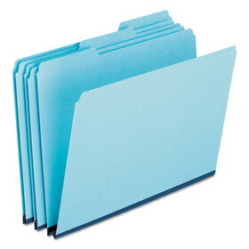 Pendaflex PFX9300T13 Pressboard Expanding File Folders, 1/3-Cut Tabs: Assorted, Legal Size, 1" Expansion, Blue, 25/Box