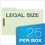 Pendaflex PFX9300 Pressboard Expanding File Folders, Straight Tabs, Legal Size, 1" Expansion, Blue, 25/Box, Price/BX