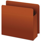 Pendaflex PFX95343 Heavy-Duty End Tab File Pockets, Straight Cut, 1 Pocket, Letter, Brown