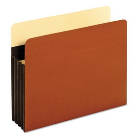 Pendaflex C1524EHD Heavy-Duty File Pockets, 3.5" Expansion, Letter Size, Redrope, 25/Box