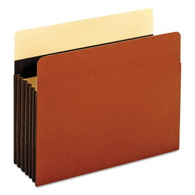 Pendaflex C1534GHD Heavy-Duty File Pockets, 5.25" Expansion, Letter Size, Redrope, 10/Box