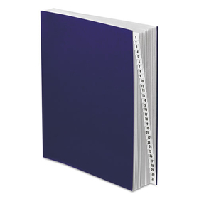 Pendaflex PFXDDF4OX Expanding Desk File, 31 Dividers, Date Index, Letter Size, Dark Blue Cover