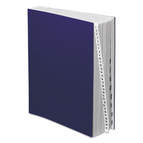 Pendaflex PFXDDF5OX Expanding Desk File, 42 Dividers, Month/Date Index, Letter Size, Dark Blue Cover