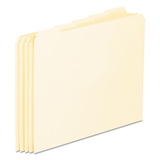 Pendaflex PFXEN205 Top Tab File Guides, Blank, 1/5 Tab, 18 Point Manila, Letter, 100/box