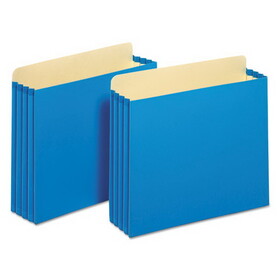 Pendaflex FC1524P BLU File Cabinet Pockets, 3.5" Expansion, Letter Size, Blue, 10/Box