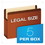 Pendaflex FC1534P File Cabinet Pockets, 5.25" Expansion, Letter Size, Redrope, 10/Box, Price/BX
