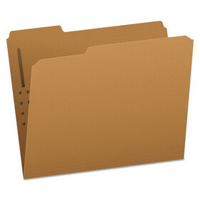 Pendaflex PFXFK211 Kraft Fastener Folders, 1/3-Cut Tabs, 1 Fastener, Letter Size, Kraft Exterior, 50/Box
