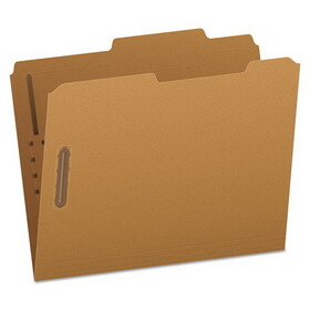 Pendaflex PFXFK213 Kraft Fastener Folders, 2/5-Cut Tabs, 2 Fasteners, Letter Size, Kraft Exterior, 50/Box